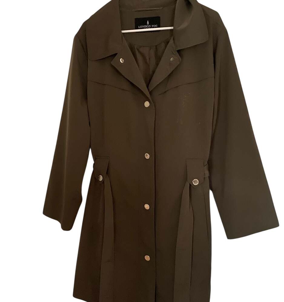 Vintage London Fog Hooded Trench Coat with Belt Size XXL *with flaws* - Picture 12 of 12